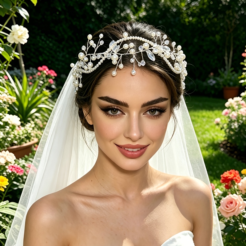 Luxurious Sweet Temperament Bride Headpiece, Exquisite Accessory